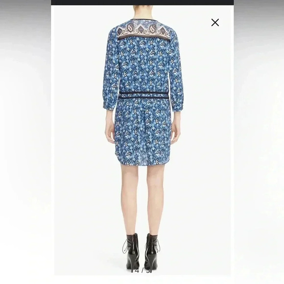 Veronica Beard Women’s Venice Ikay Front Tie Dress. Blue size 2. - Picture 3 of 15